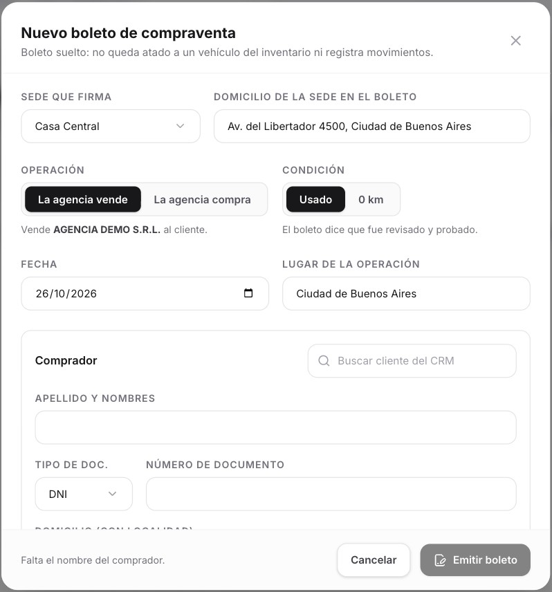Boleto de compraventa