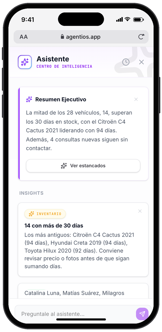 Asistente en el celular